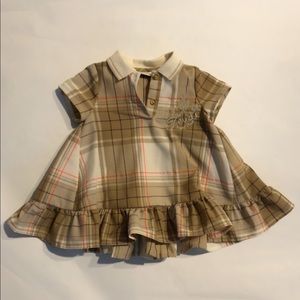 Fendi Plaid Woven Baby Dress